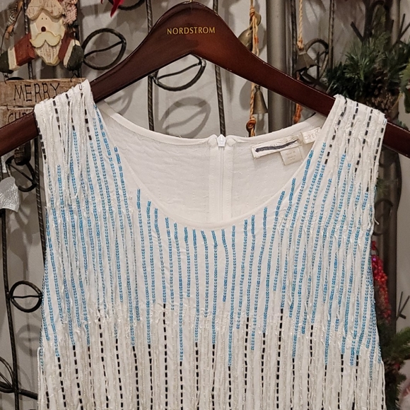 Boston Proper Dresses & Skirts - 💙 Boston Proper Beaded Dress sz 8